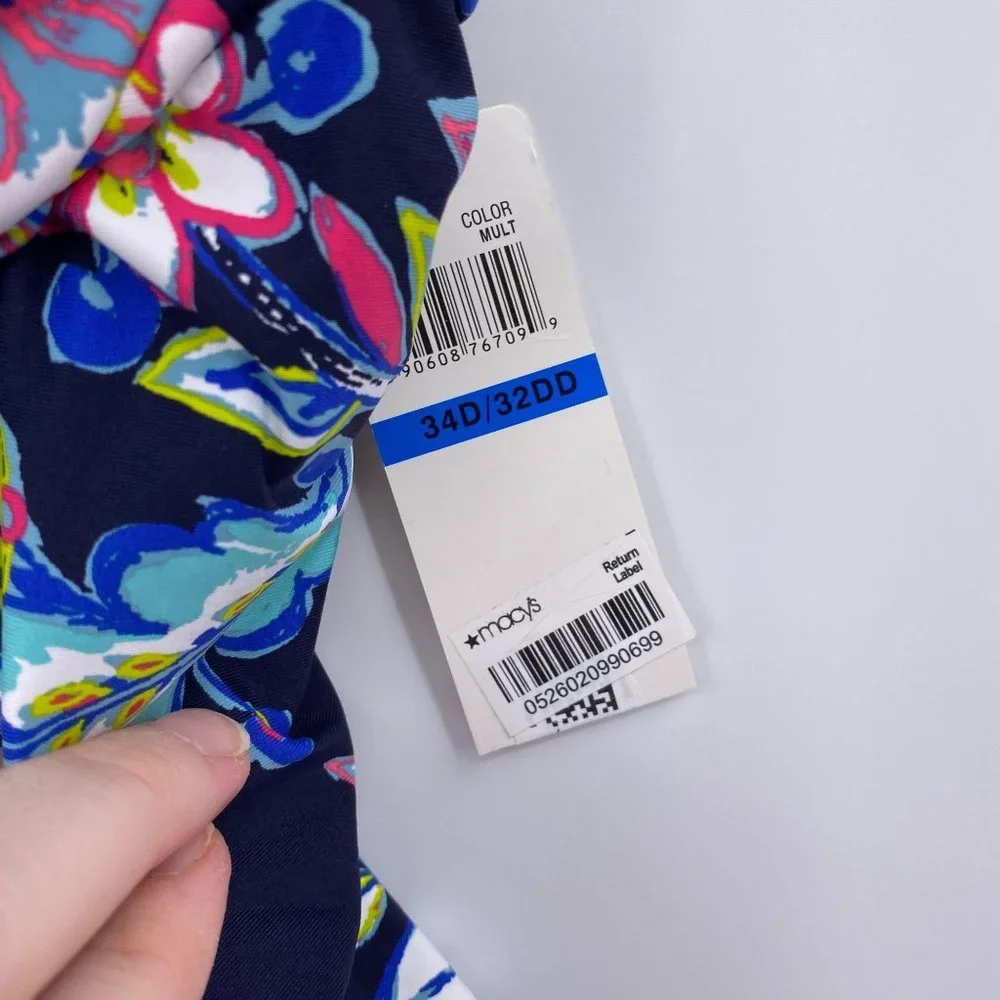 Anne Cole floral‎ tankini top size 34D 32DD 34B 32C